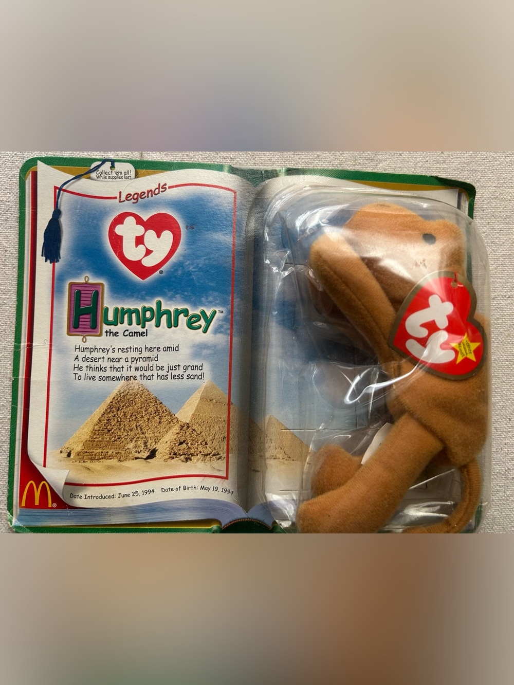 Ty Humphrey the Camel Plush - tan and cream